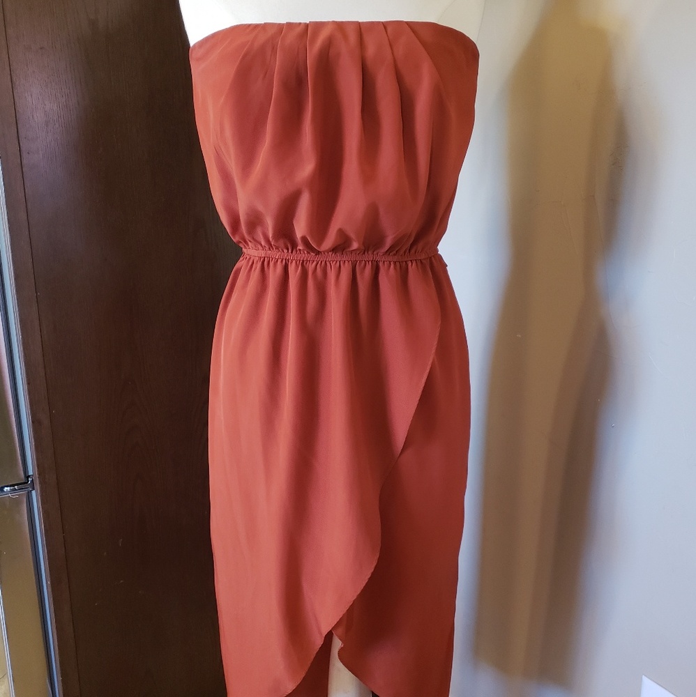 Dark orange dress